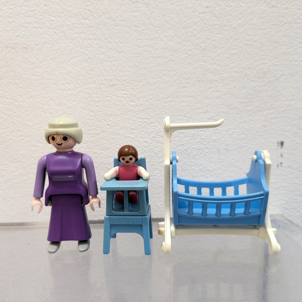Playmobil Victorian Dollhouse Set 70893 Baby's Room Nursery Incomplete